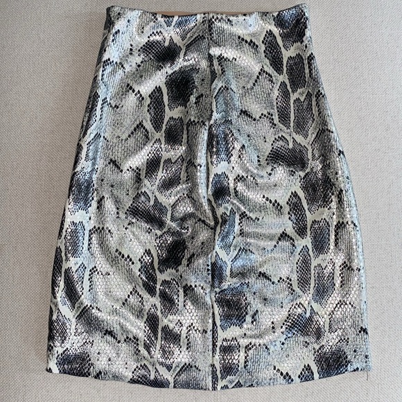 Commando Faux Leather Python Snake Print Mini Skirt Built in Spanx Shorts XS - Picture 6 of 11